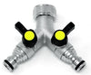 2 Way Quick Connect Tap Splitter for Garden Hose.