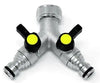 2 Way Quick Connect Tap Splitter for Garden Hose.