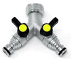 2 Way Quick Connect Tap Splitter for Garden Hose.