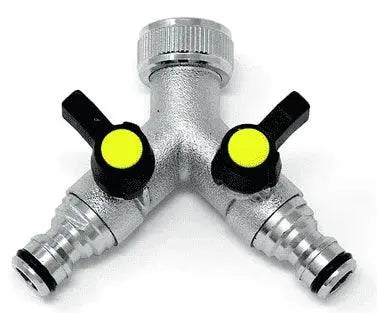 2 Way Quick Connect Tap Splitter for Garden Hose.