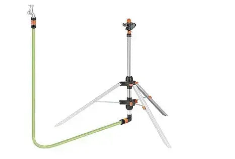 Claber 8715 Adjustable Garden Impact Tripod Sprinkler Kit.