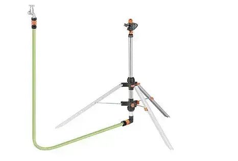 Claber 8715 Adjustable Garden Impact Tripod Sprinkler Kit.