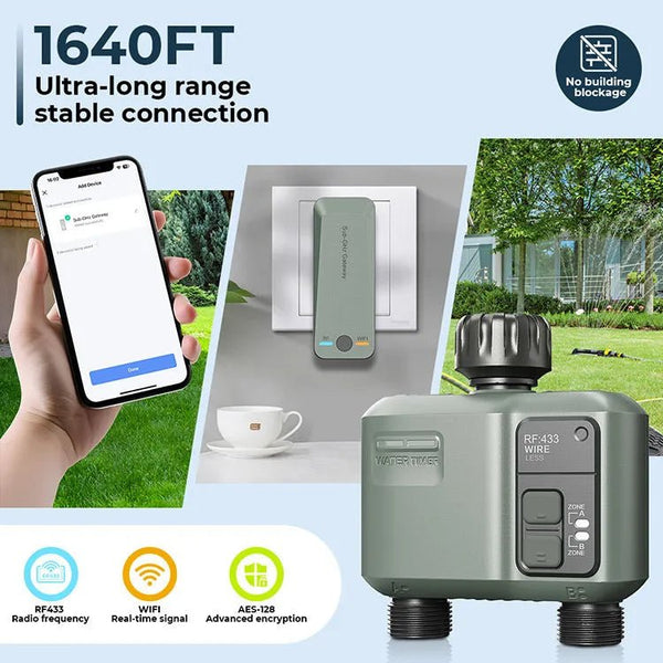 Wifi Smart Irrigation Tap Timer with App Control - Single Zone
