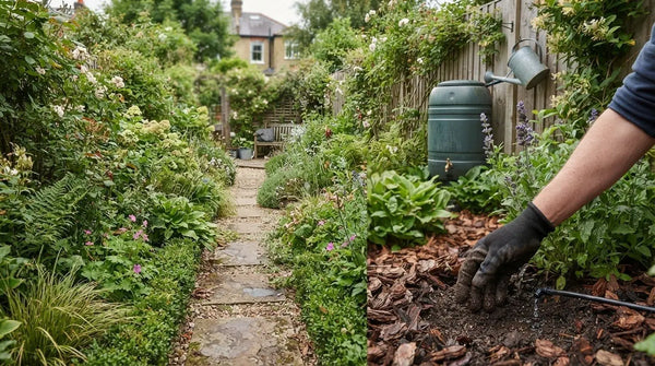 How to Water a Long Narrow Garden and Check Soil Moisture