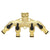 Garden Tap Splitter - Heavy-Duty Brass Manifold Hozelock Style