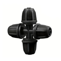 Micro Hose Anti-Leak Cross Connector: Secure Irrigation Connections 4mm