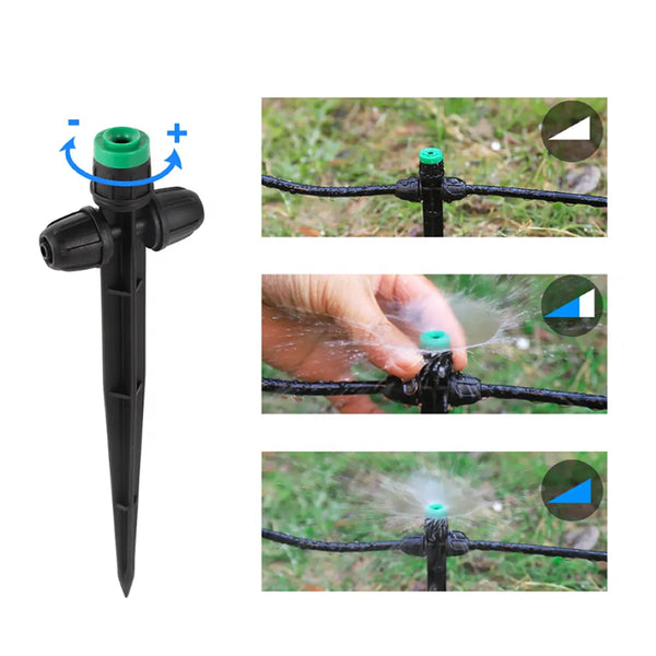 Anti-drip Inline Stake Vortex Sprinkler Adjustemet