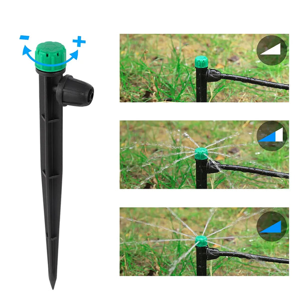 Anti-Leak Stake Adjustable Dripper Flow rates