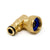 Professional Click Style Brass Swivel Elbow Tap Connector- behind image