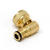 Professional Click Style Brass Swivel Elbow Tap Connector- front image