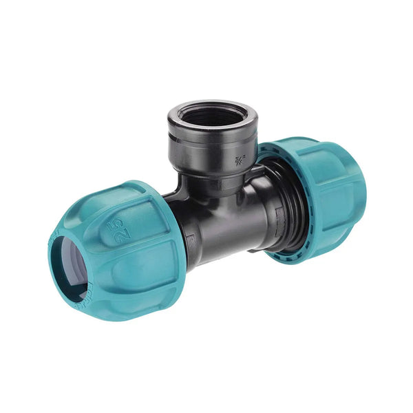 Claber 25mm MDPE 90418 25mm Threaded Tee 3/4"