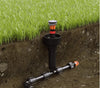claber sprinkler popup guard for garden watering systems in action