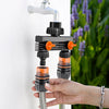 Claber garden irrigation tap manifold 2 way shut off valves tap adapter- action