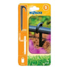 Hozelock Hose Stakes black plastic hose supports, pack of 10, with hooked design for securing garden hoses