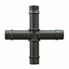 13mm Main Supply 4-Way Cross Splitter: Branching Drip Lines