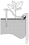 Micro Irrigation Pipe Stakes (10 Pack): Secure 4mm Tube
