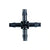 4 Way Micro Irrigation Splitter (2 Pack): Secure & Leak-Free
