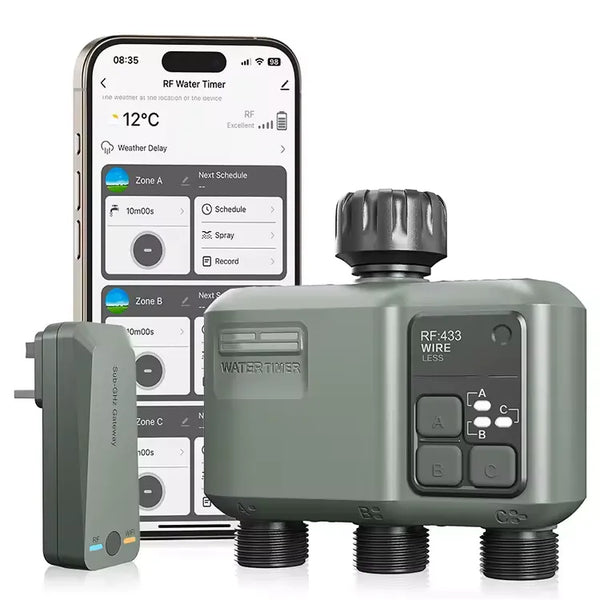 Wifi Smart Irrigation Tap Timer with App Control - Three Zone