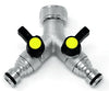 Meta Tap Splitter Threaded 2 Way Quick Connect y shapes tap connector