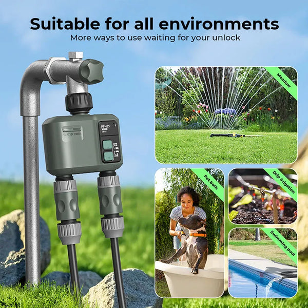 Wifi Smart Irrigation Tap Timer with App Control - Dual Zone